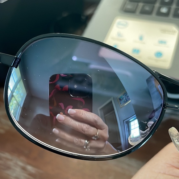 Fashion Elite black metallic full rim sunglasses NWT - Picture 8 of 16